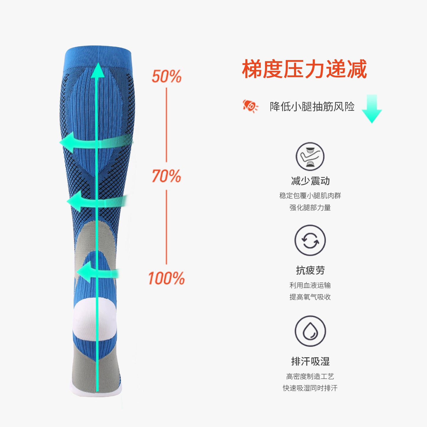 PACEFIT™ コンプレッション スポーツソックス